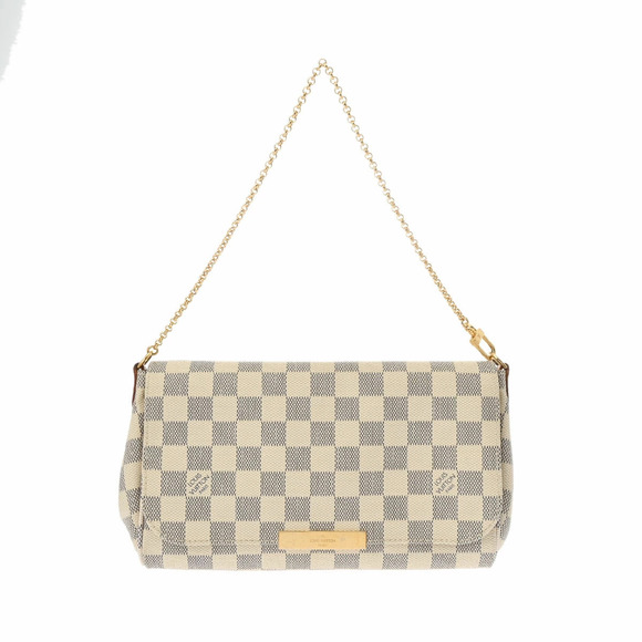 Louis Vuitton Handbags - LOUIS VUITTON Damier Azur White Favorite White Canvas Shoulder Bag